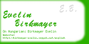 evelin birkmayer business card